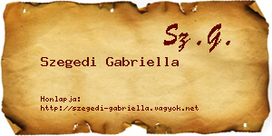 Szegedi Gabriella névjegykártya